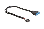 USB-kabel - DeLOCK USB internal cable - 9 pin USB header to 19 pin USB 3.0 header - 30 cm - 83281
