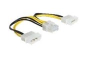 Voedingskabel (intern) - DeLOCK power cable - 8 pin EPS12V to 4 PIN internal power - 15 cm - 83410