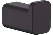 Badkamer accessoires - Hansgrohe addstoris single hook matt black - 41742670