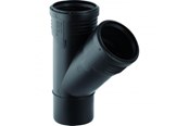 Afvoerproducten - Geberit silent branch pipe 45 ° 110 / 50mm mf Zwart pp - 390.532.14.1