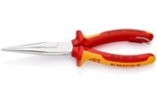 Gereedschap voor elektrisch werk - KNIPEX Platspitse tangen met zijsnijder, (telefoontangen) - 26 16 200 T