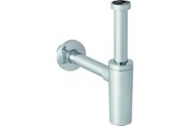 Reserveonderdelen en montageaccessoires - Geberit Dompelbuisval voor wastafel horizontale uitlaat: d40mm g1 1/4 helder verchroomd - 151.035.21.1