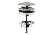 Reserveonderdelen en montageaccessoires - Grohe push-open waste set supersteel - 65807DC0