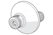 Douche- en montageaccessoires - Oras Ex-connector met flens - 204110X/2