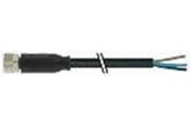 Sensortechnologie - Murrelektronik M8 vrouwelijk 0° met kabel pur 3x0.25 bk ul/csa+sleepketting 5m - 7000-08041-6300500