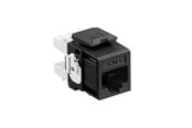 Koperen bekabeling - Leviton Extreme cat 6 utp jack 110-style - Zwart - 61110-RE6