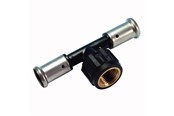Alu pex systemen - Henco press tee pvdf with inside thread 40 x 34 x 40 mm - 13PK-400540-N