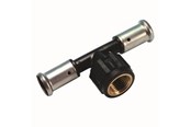 Alu pex systemen - Henco press tee pvdf with inside thread 50 x 34 x 50 mm - 13PK-500550-N