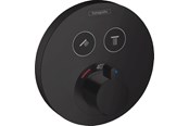Mengkranen en fittingen - Hansgrohe showerselect s thermostatic mixer for concealed installation for 2 outlets Mat zwart - 15743670