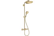 Douche- en montageaccessoires - Hansgrohe croma select s showerpipe 280 1jet with thermostat and Handdouche raindance select s 120 3jet Gepolijst gold-optic - 26890990