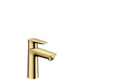 Mengkranen en fittingen - Hansgrohe talis E single lever basin mixer 110 without waste Gepolijst gold-optic - 71712990