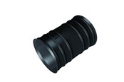 Trays, railkoker en bevestigingen - EVOPIPES Evocab/evodrain coupling 110 mm Zwart with soft hook - 8030131100033D0000