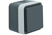 Schakeleenheden - Wexøe Schuko scoket outlet with hinged Cover Grijs - 47403515