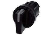 Drukknoppen en signaalapparaten - Siemens Illuminable selector switch 22 mm round plastic black - 3SU1002-2BM10-0AA0