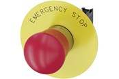 Drukknoppen en signaalapparaten - Siemens Emergency stop mushroom pushbutton 22 mm round Metaal - 3SU1150-1HB20-1CG0
