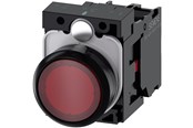 Drukknoppen en signaalapparaten - Siemens Illuminated pushbutton Rood - 3SU1102-0AB20-1CA0