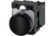 Drukknoppen en signaalapparaten - Siemens Pushbutton Zwart - 3SU1100-0AB10-1BA0