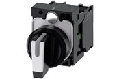 Drukknoppen en signaalapparaten - Siemens Selector Schakelaar i-o-ii Zwart Wit - 3SU1100-2BL60-1NA0