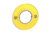 Drukknoppen en signaalapparaten - Schneider Electric 3d estop legend plate without tex - ZBY9121