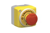 Drukknoppen en signaalapparaten - Schneider Electric Emergency stop control station marked with iec symbols ø40 mm emergency stop and build-in LED with 2 kleuren (red/white) 2xnc + 1xno 24v - XALK178W3B140G