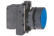 Drukknoppen en signaalapparaten - Schneider Electric Harmony push button complete with spring return and flat touch Oppervlak in Blauw Kleur 1xno xb5aa61 - XB5AA61