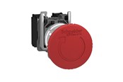 Drukknoppen en signaalapparaten - Schneider Electric Rood ø40 emergency stop switching off ø22 latching turn release 2nc+1no - XB4BS84441