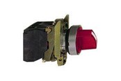 Drukknoppen en signaalapparaten - Schneider Electric Harmony rotary Schakelaar complete with LED and 2 fixed positions in Rood 24vac / dc 1xno + 1xnc xb4bk124b5 - XB4BK124B5