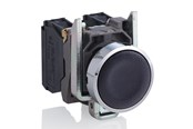 Drukknoppen en signaalapparaten - Schneider Electric Harmony push button complete with spring return and flat touch Oppervlak in Zwart Kleur 1xno xb4ba21 - XB4BA21
