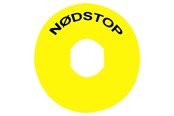 Drukknoppen en signaalapparaten - Schneider Electric Yellow legend dia60 nodstop with logo is - ZBY9830