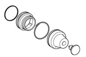 Drukknoppen en signaalapparaten - Schneider Electric Drukknop hoofd - XACB9212