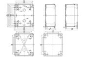 Schakelkasten en kasten - Schneider Electric Abs ind box 192x164x87 lo tr - NSYTBS19168