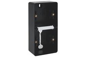 Schakeleenheden - Niko-Servodan Splashproof double Verticaal surface-mounting box with two single flexible inputs for mounting two Functies Zwart - 761-83201
