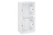 Schakeleenheden - Niko-Servodan Splashproof double Verticaal surface-mounting box with two single flexible inputs for mounting two Functies Wit - 701-83201