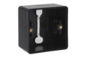 Schakeleenheden - Niko-Servodan Splashproof surface-mounting box with two single flexible inputs for mounting one function Zwart - 761-83101