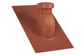 Dak en gevel - Easy Flex Roofing Sabetoflex roof hood 5-45° ø125 Rood pib - UN331250545