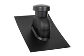 Dak en gevel - SABETOFLEX Sabetoflex roof hood 5-45° ø160 Zwart abs - UNP111600545