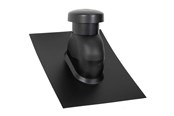 Dak en gevel - Easy Flex Roofing Sabetoflex roof hood 5-45° ø125 Zwart abs - UNP111250545