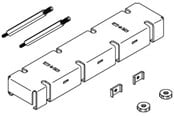 Schakelkasten en kasten - Cubic Bescherming busbar Houder inlet cpl s225 - 0880-0200S