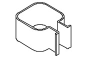 Schakelkasten en kasten - Cubic Locking spring for Montagestang - 1004-0000