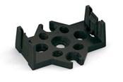 Kabels en draden - Winsta Mounting plate 3-pole black - 770-623