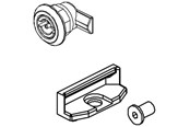 Schakelkasten en kasten - Cubic Dubbelbaard slot 3 mm compleet - 0720-4001S