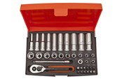 Gereedschap - BAHCO Dopsleutelset mini 1/4 37 stuks 4-13mm - SL25L