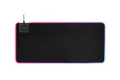 Muismat & accessoires - Deltaco GAMING XL RGB Mousepad with integrated QI Wireless Charging - GAM-092