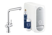 Mengkranen en fittingen - Grohe Blauw home ohm sink l-spout Chroom - 31454001