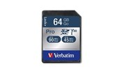 Geheugenkaart - Verbatim PRO U3 SD - 90MB/s - 64GB - 47022