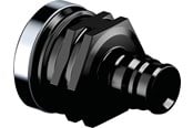 PEX-systemen - Uponor q&e AV / multimedia paneel female thread ppsu Zwart 20 mm x 34 - 1042331