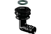 PEX-systemen - Uponor q&e elbow AV / multimedia paneel 90° swivel nut ppsu Zwart 16 mm x 12 - 1038037