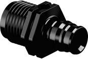 PEX-systemen - Uponor q&e AV / multimedia paneel male thread ppsu Zwart 16 x 12 - 1008661