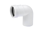 Afvoerproducten - Wavin Wafix pp bend 88.5° x 32 mm Wit - 1440304