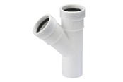 Afvoerproducten - Wavin Wafix pp branch 45° ø50 x ø50 mm Wit - 1440410